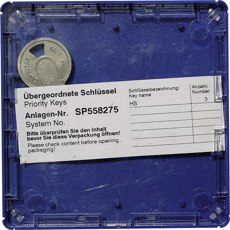 1 Hauptschlüssel für Reihenschließanlage