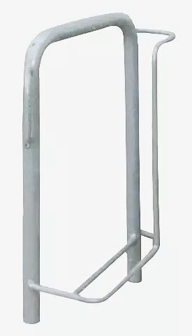 Fahrradparker MISSOURI-LIGHT einseitig 90°, tief, zum Aufdübeln bei -250 mm, feuerverzinkt