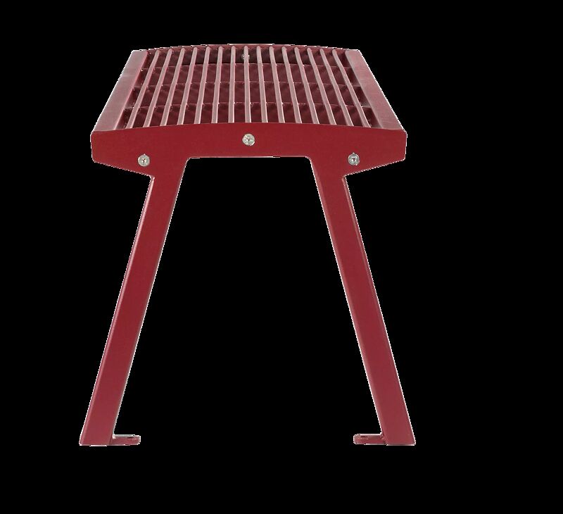 Sitzbank NOALE ohne Rückenlehne, in RAL 3000 feuerrot