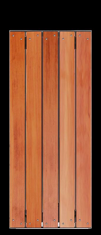 Tisch NOALE mit Hartholzbelattung, Stahlteile in RAL 9007 graualuminium