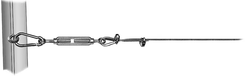 Montageset für Spannseil