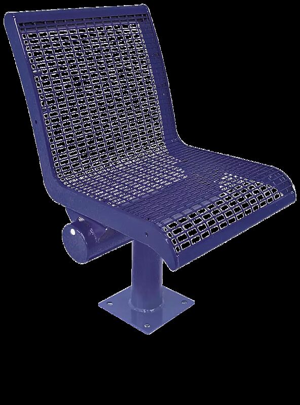 1-Sitzer LINUS mit Rückenlehne, in RAL 5002 ultramarinblau