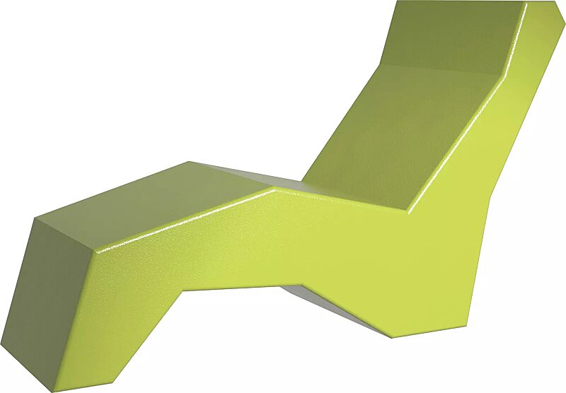 Liegebank LOUNGER BEACH in RAL 1018 zinkgelb