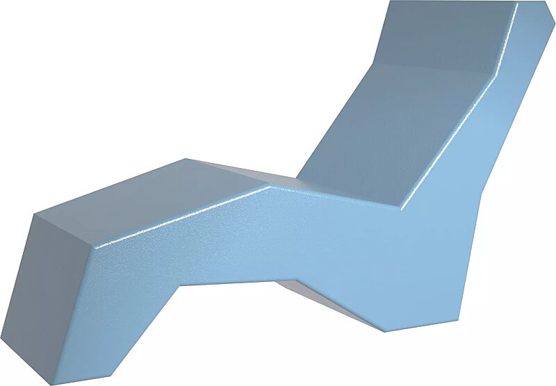 Liegebank LOUNGER BEACH in RAL 5012 lichtblau
