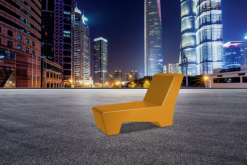 Liegebank LOUNGER BEACH in RAL 2011 tieforange