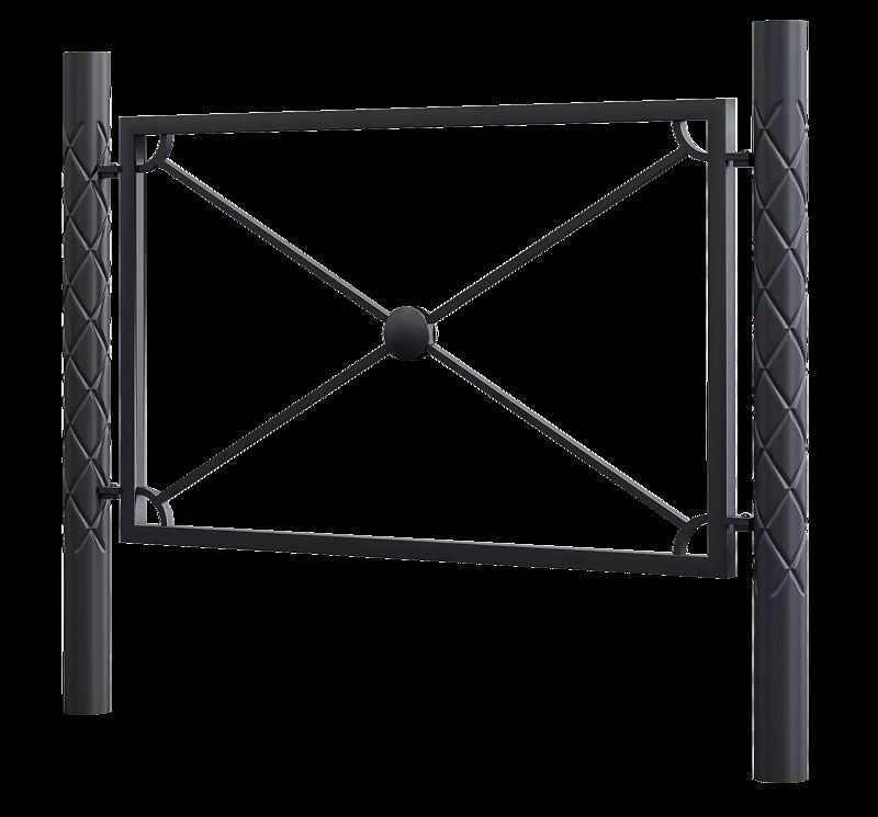 Geländersystem STRIUM CAPITAN mit Flachkopf, in RAL 7024 graphitgrau