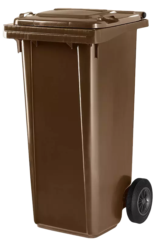 Mülltonne LANUS, 120-Liter, in braun