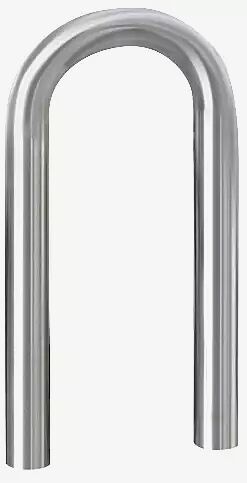 Anlehnbügel MONTANA ohne Quersteg, zum Einbetonieren, Edelstahl