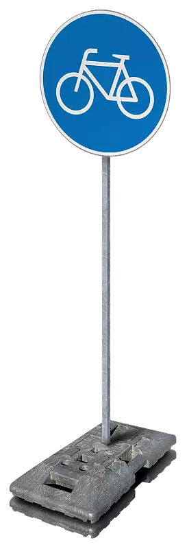 Verkehrszeichen-Set RADWEG, ø 600 mm