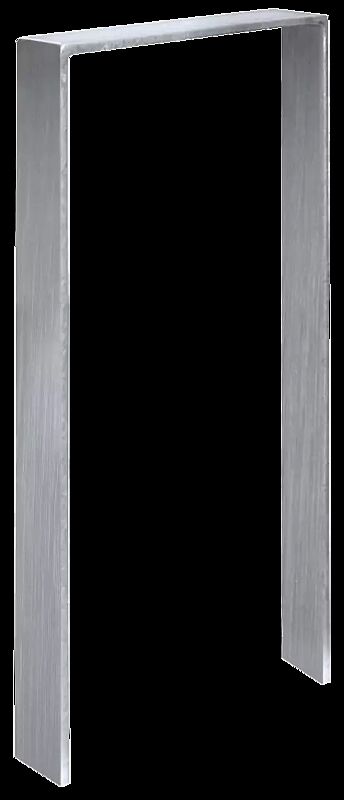 Anlehnbügel UTAH, ohne Quersteg, zum Einbetonieren, Edelstahl