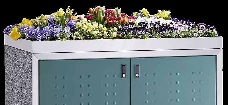 Begrünungswanne aus Edelstahl