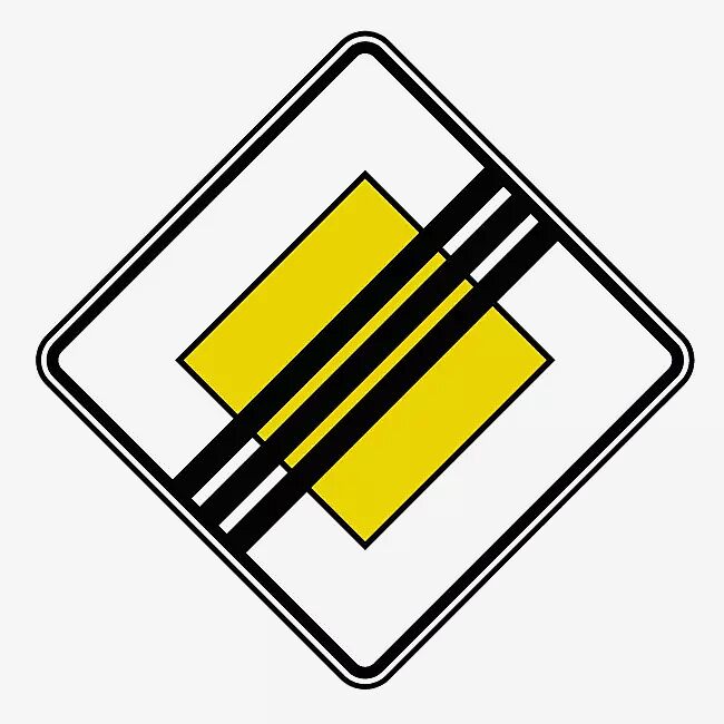 Verkehrszeichen: Ende der Vorfahrtsstraße