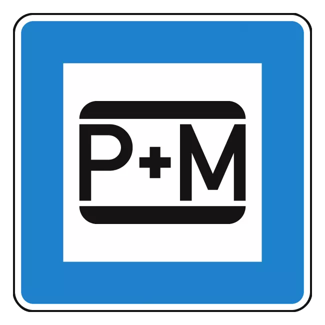 Verkehrszeichen: Parken und Mitfahren
