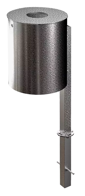 Abfallbehälter EXETER ohne Innenbehälter, feuerverzinkt