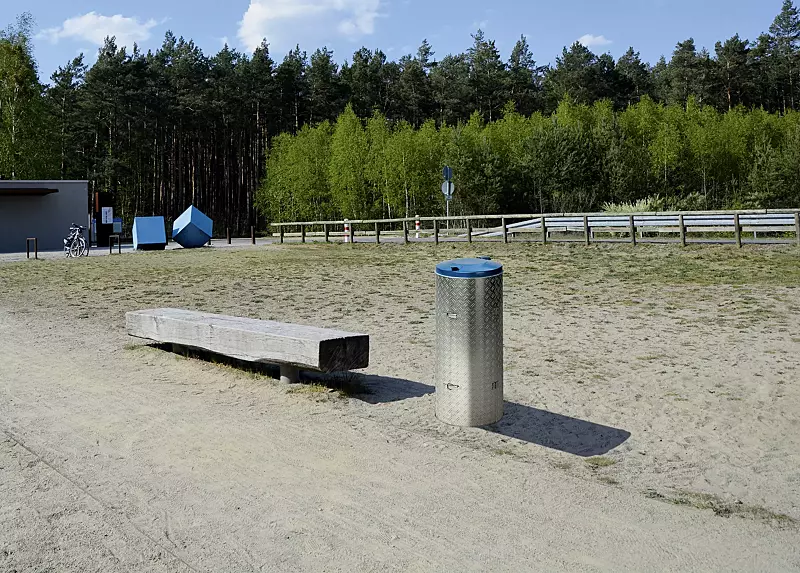 Kompakt-Abfallsammler BENTLEY, Deckelfarbe in RAL 5010 enzianblau