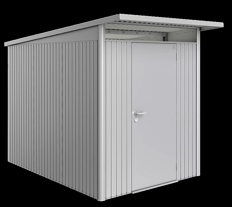 Gerätehaus AVANTGARDE®, Größe 3, in silber-metallic, mit Einflügeltür