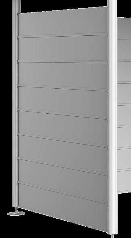 Seitenwand für Gerätehaus HighLine® - Modell 2, silber-metallic