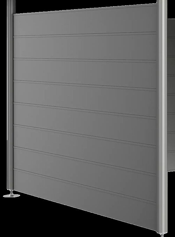 Seitenwand für Gerätehaus HighLine® - Modell 5, quarzgrau-metallic