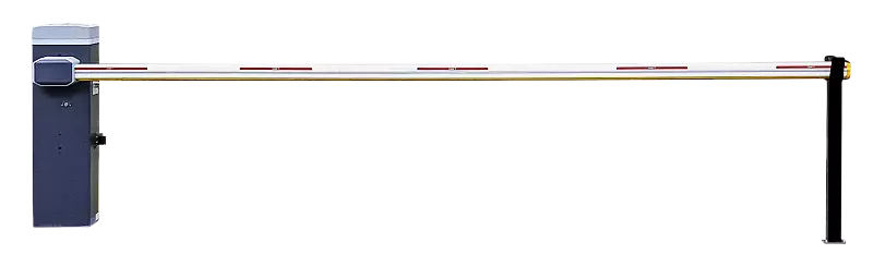 Schrankenanlage BUSSET, Absperrbreite 4,00 m und Auflagestütze