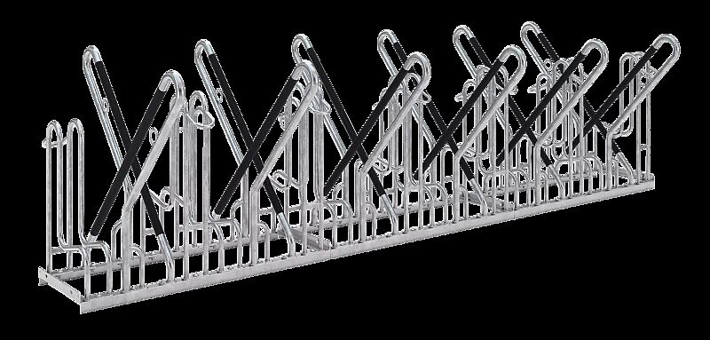 Fahrradständer IRVING, doppelseitig, 12 Stellplätze