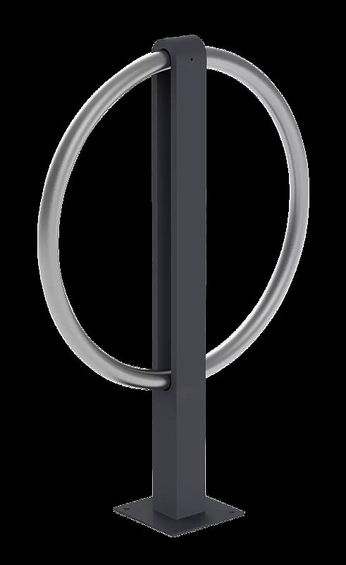 Anlehnbügel BARR zum Aufdübeln, mit Rundkopf