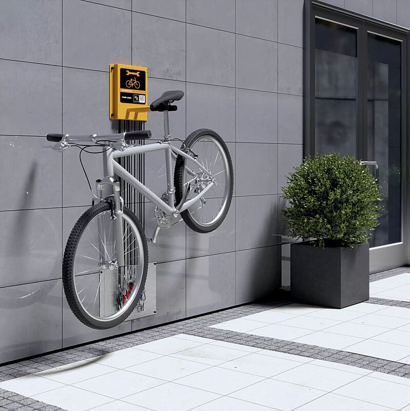 Servicestation ASSIST LIGHT, pulverbeschichtet in RAL 2000 gelborange