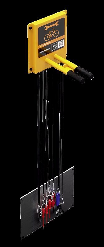 Servicestation ASSIST LIGHT, pulverbeschichtet in RAL 2000 gelborange