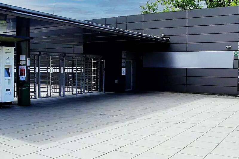 Drehkreuz TINOS, Doppel-Drehkreuz aus Edelstahl