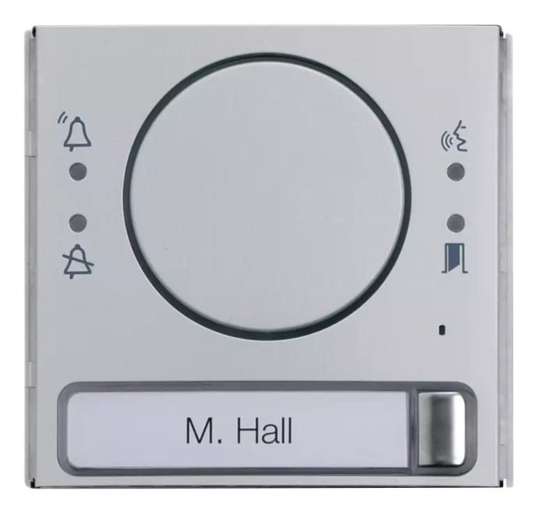 Modulare Außenstation LAURIS, Audiomodul mit Statusanzeige, mit 1 Klingeltaster, inklusive Abdeckung