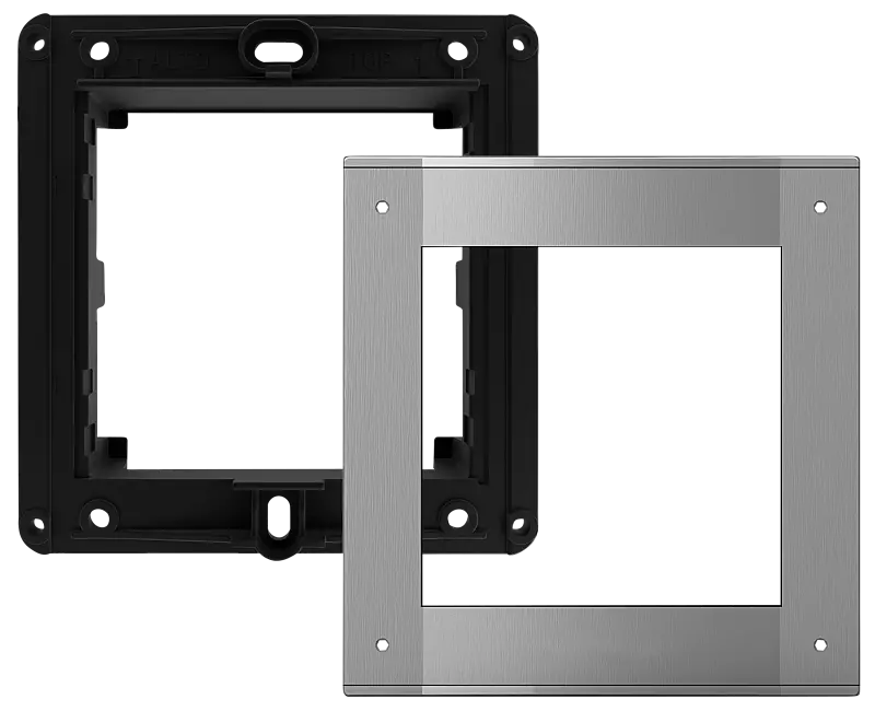 Modulare Außenstation LAURIS, Montagerahmen und Frontplatte, für 1 Modul