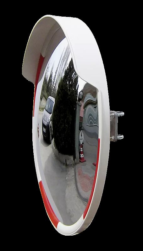 Verkehrsspiegel SEWEN, Ø 800 mm, in rot-weiß