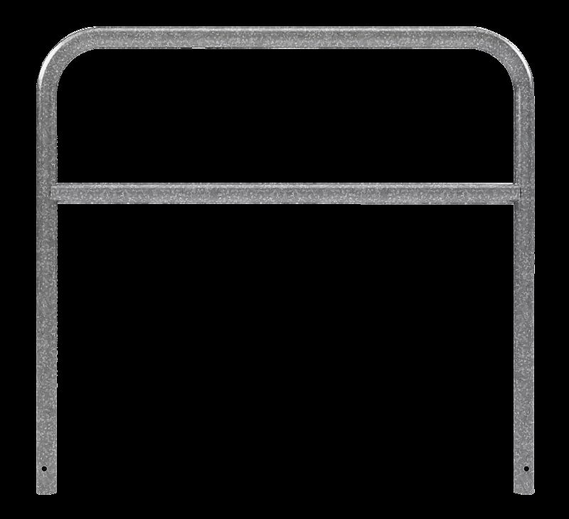 Sperrzaun VIHTI mit Knieholm, Sperrbreite 1,5 m, zum Einbetonieren, feuerverzinkt