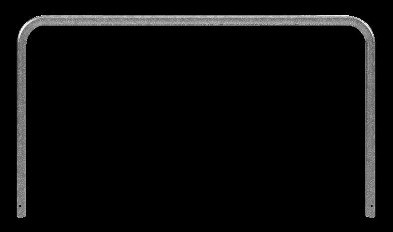 Sperrzaun VIHTI ohne Knieholm, Sperrbreite 2,5 m, zum Einbetonieren, feuerverzinkt