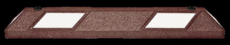 Leitbalken LIMNOS, rotbraun mit weißen Reflexstreifen