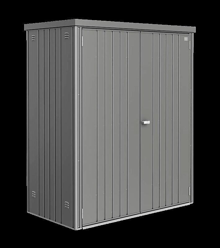 Geräteschrank NEUFELDEN, Modell 150, in quarzgrau-metallic