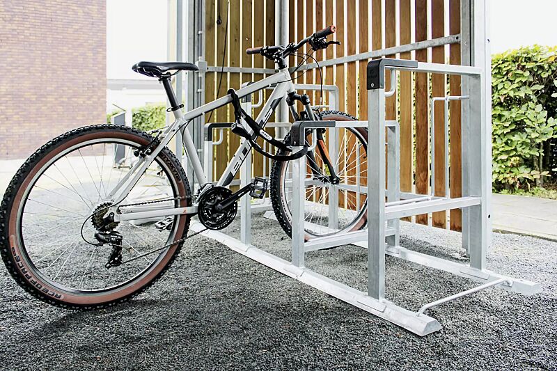Fahrradparker KONTUR einseitig, 4 Stellplätze