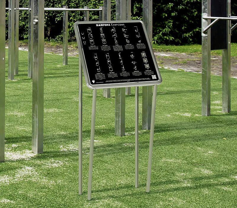 Informationstafel EXERCISE BOARD mit individueller Beschriftung