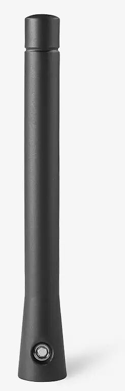 Poller TARANIS (3p-Technologie), mit einer Rille, konisch, Verriegelung mittels Sechskantschraube, in DB 703 eisenglimmer