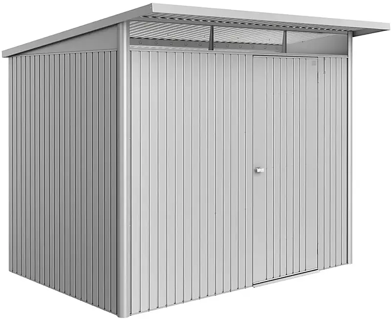 Gerätehaus AVANTGARDE®ECO, Größe A5, in silber-metallic, mit Einflügeltür