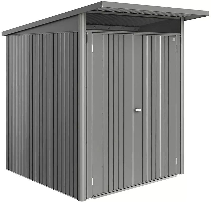 Gerätehaus AVANTGARDE®ECO, Größe A1, quarzgrau-metallic, mit Doppelflügeltür