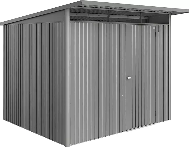 Gerätehaus AVANTGARDE®ECO, Größe A6, quarzgrau-metallic, mit Einflügeltür