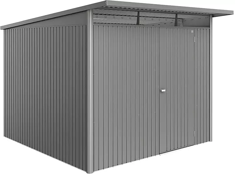 Gerätehaus AVANTGARDE®ECO, Größe A7, quarzgrau-metallic, mit Einflügeltür