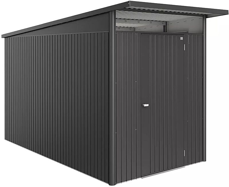 Gerätehaus AVANTGARDE®ECO, Größe A4, dunkelgrau-metallic, mit Einflügeltür