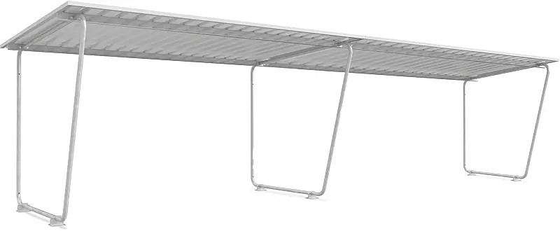 Fahrradüberdachung INDUS mit Pultdach, Dachbreite x Dachtiefe 9150 mm x 2330 mm, Stahlkonstruktion feuerverzinkt