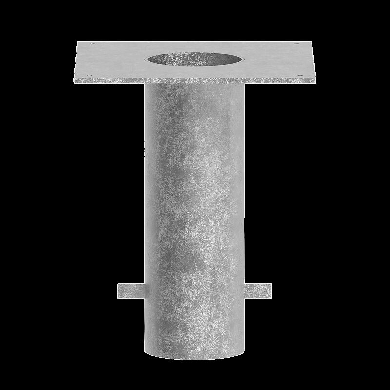 Eingrabstück aus Stahl, Länge 500 mm, inkl. Schrauben, feuerverzinkt