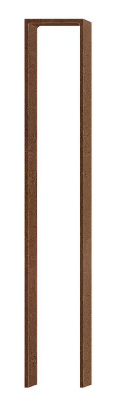 Anlehnbügel LOWELL, zum Einbetonieren, in Cortenstahl