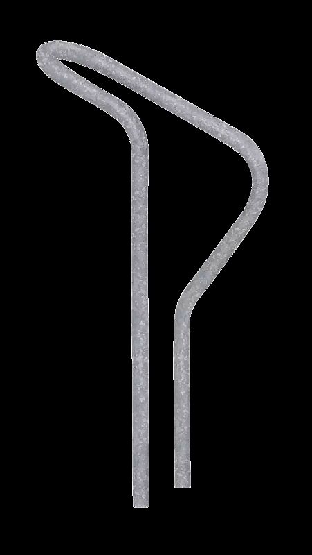Anlehnbügel LARGO SINGLE, feuerverzinkt