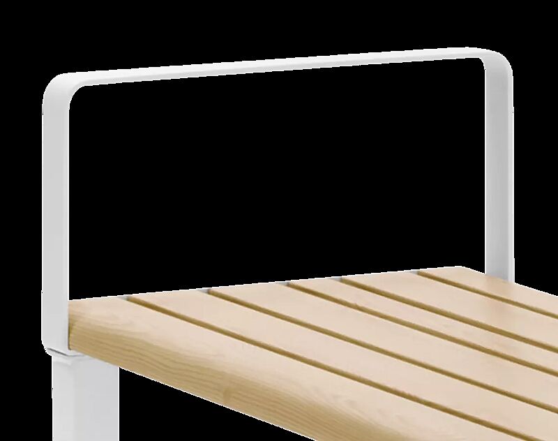 Armlehne, gerade für Sitzbank MANTUA ohne Rückenlehne