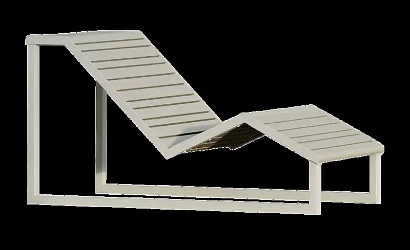 Liegebank MANTUA in RAL 7032 kieselgrau