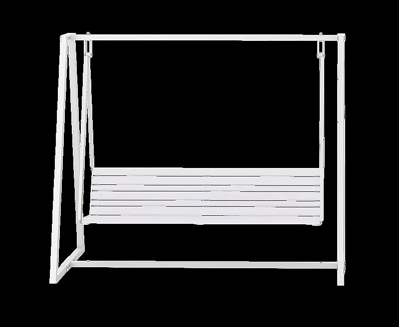 Schaukelbank MANTUA, in RAL 9003 signalweiß